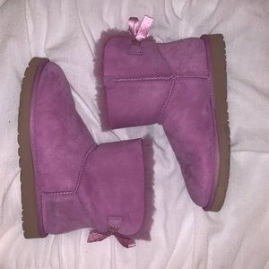 Purple Ugg Booties with Bows!